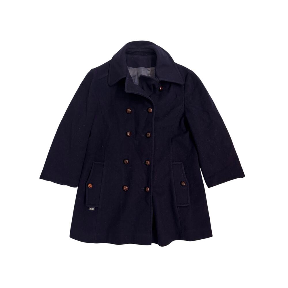 Vintage Mackintosh of New England Women's Pea Coat Double Breasted Blue 12